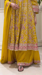 Noor-e-Meher Dola Silk Sharara Set