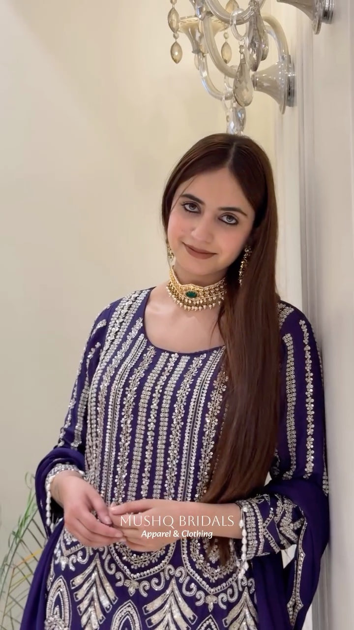 Noor-e-Sahar Kadhana Gharara Set