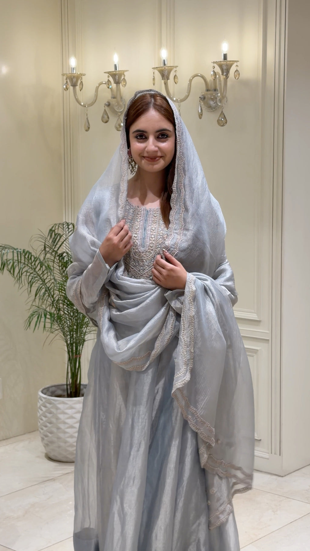 Noor-e-Simra Ready-to-Wear Pure Tissue Anarkali