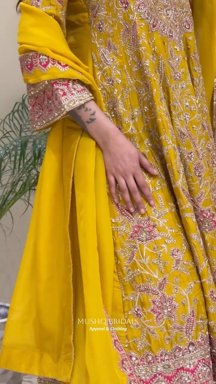 Noor-e-Meher Dola Silk Sharara Set