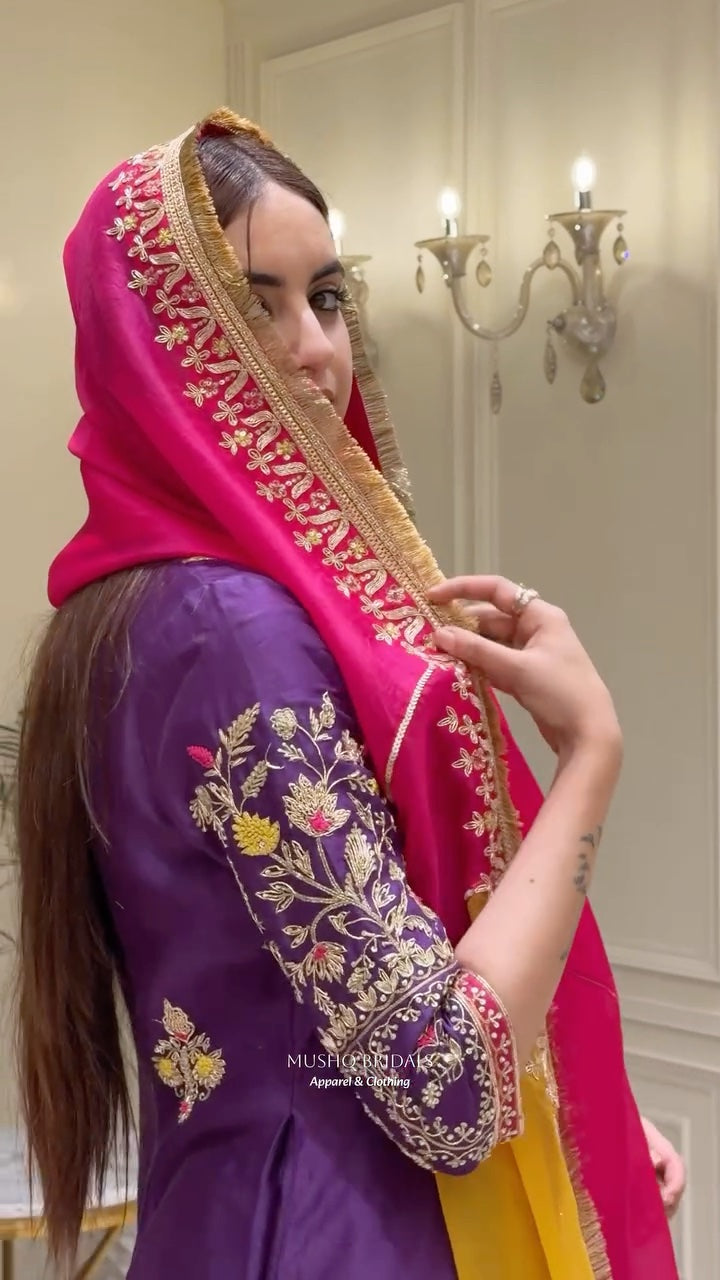 Rang-e-Bahar Cotton Silk Anarkali Set