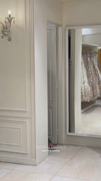 Classic Embroidered Suit with Statement Neck Design