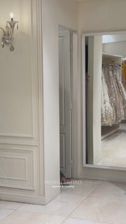 Classic Embroidered Suit with Statement Neck Design