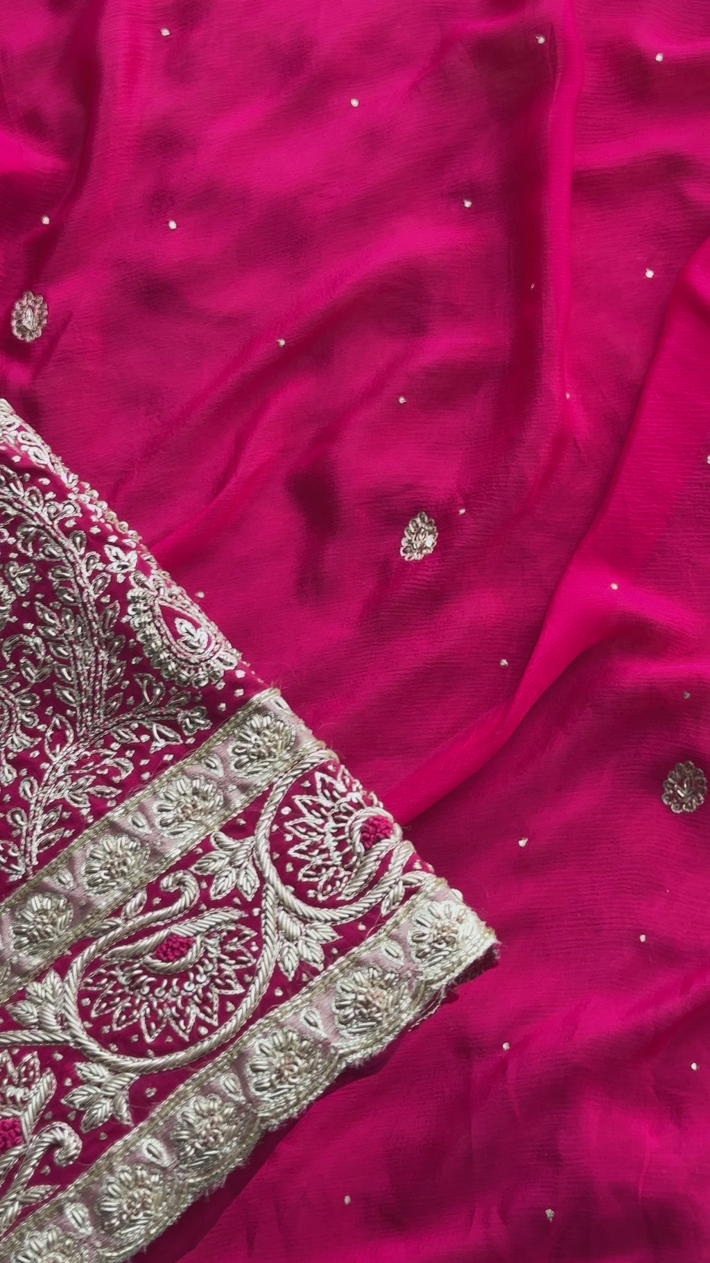 Ruby Regal Dabka Embroidered Festive Suit Set