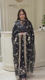 Classic Floral Embroidered Suit
